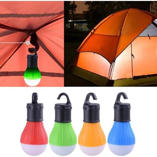 Portable Camping Equipment Outdoor Hanging 3 LED Camping Lantern Soft Light LED Camp Lights Bulb Lamp for Camping Tent Fishing
