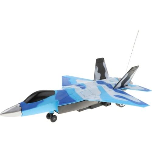 Remote Controlled Airplane RC Toy Fighter Plane with Music Light Kids Toy Playset