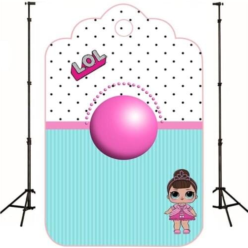 Customize Pink Princess Baby Photography Background Backdrop Children Birthday Party Decoration Theatre Tapestry Photo Studio