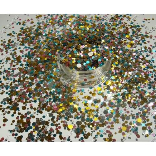 Mix colors Dot nail art Glitter Round Paillette nail glitter design for nail gel polish,make up,decoration