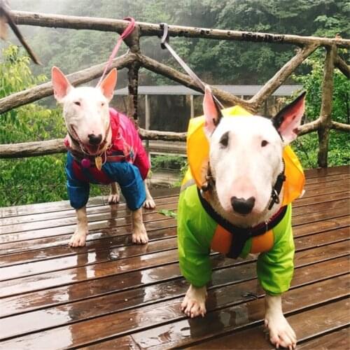 Welsh Corgi Dog Waterproof Clothing Jumpsuit Raincoat Bulldog Alaskan Malamute Big Large Dog Clothes Costume Outftit