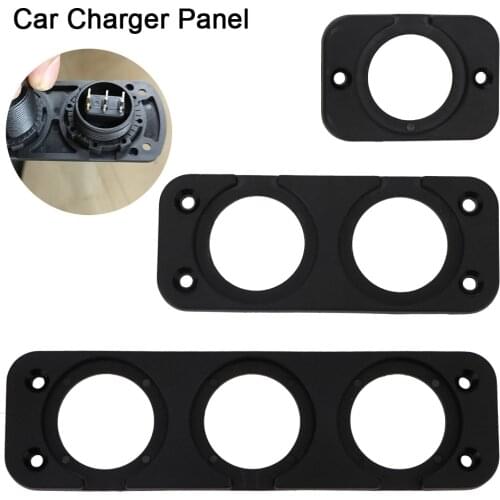1/2/3/4 Hole Car USB Panel Mount Holder Charger Switch Voltmeter Mounting Plate For Ship Motorcycle Truck Golf Cart