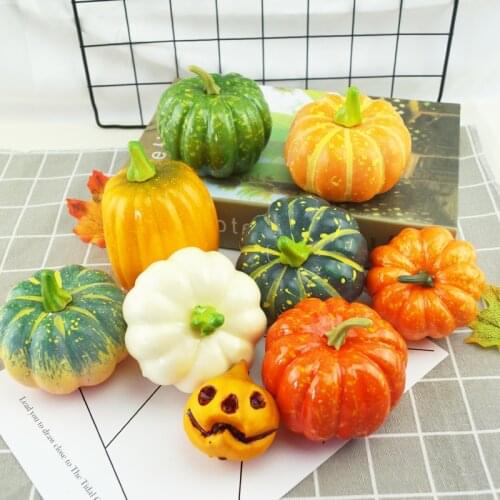 1pc Simulation Foam Pumpkin Fruits Artificial Vegetables Festival Halloween Party Garden Decor DIY Photography Decoration Props
