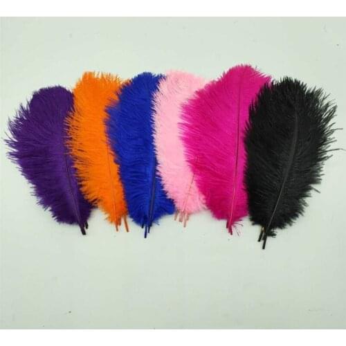 100pcs 20-25cm Multi Size Beautiful Ostrich Feathers DIY Jewelry Craft Making Wedding Party Decor Accessories Wedding Decoration