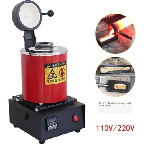 3KG Gold Melting Furnace Small Melting Machine Melting Furnace Graphite Crucible Portable