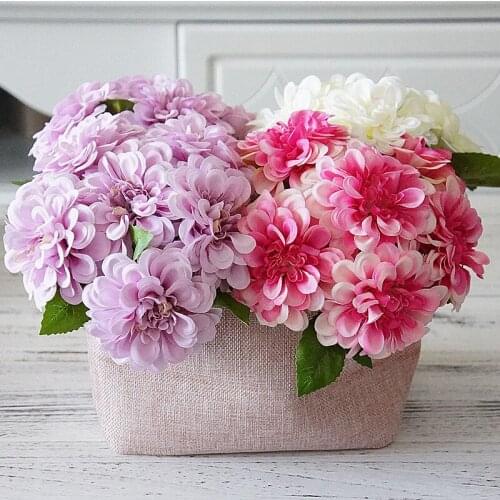 6 heads Peony Artificial Flowers Bouquet Home Wedding Floral Arrangement ornaments diy Photography Props Decoration