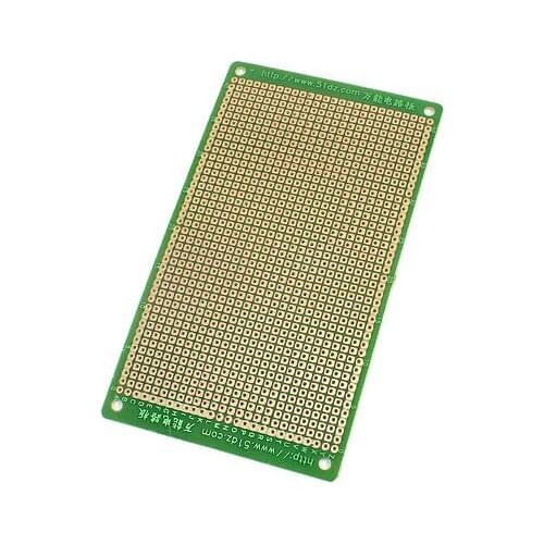 7cm x 12cm DIY 2.54mm Hole Pitch One Side Copper Tone PCB Universal Board