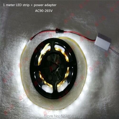 AC90-265V 12W power adapter+5050 5630 2835 1meter LED strip white warm white red yellow blue green highlight
