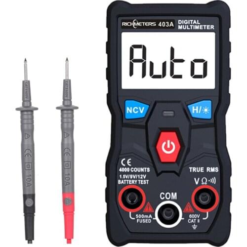 Automatic Digital Multimeter RM403A True-RMS intelligent NCV 4000 Counts AC/DC Voltage Ohm Battery Test Tool