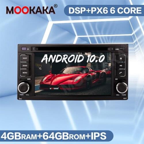 Android 10.0 4+64GB PX6 DSP Car Multimedia DVD Player Radio For Subaru Forester Impreza 2008-2013 GPS Navigation Auto Stereo IPS