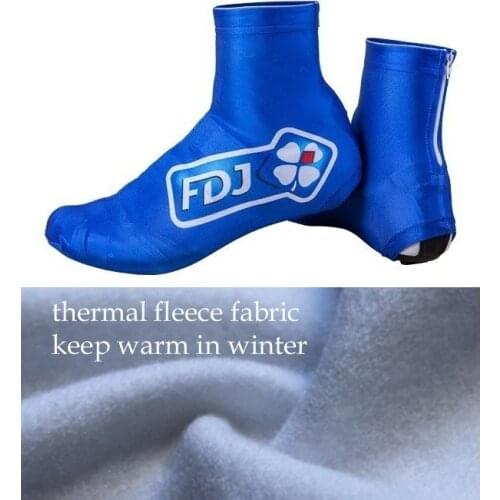 WINTER FLEECE THERMAL 2019 GROUPAMA FDJ TEAM Cycling Shoe Cover Sneaker Overshoes Road Bicycle Bike MTB Cover