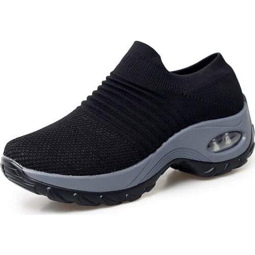 Big Size 42 Tenis Feminino 2019 Air Cushion Women Tennis Shoes Outdoor Sport Shoes Female Soft Height Increasing Non-Slip Shoes