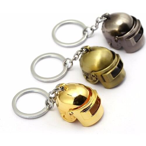 PUBG Keychain Special Corps Level 3 Helmet Cool Playerunknowns Battlegrounds Can Open 3D Chaveiro Men