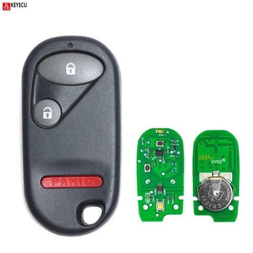 Keyecu for Honda Civic Pilot 2003 2004 2005 Remote Control Car Key Fob 433MHz NHVWB1U523 NHVWB1U521
