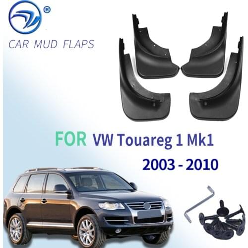 For VW Touareg 1 Mk1 2003 - 2010 Mudflaps Splash Guards Front Rear Mud Flap Flaps Mudguards Fender 2004 2005 2006 2007 2008 2009