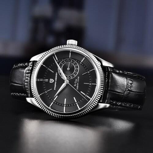 Pagani Design Classic Stainless Steel Leather Mens Business Watch Japan VH65 Quartz Watch 20Bar Waterproof Sapphire Glass Clock