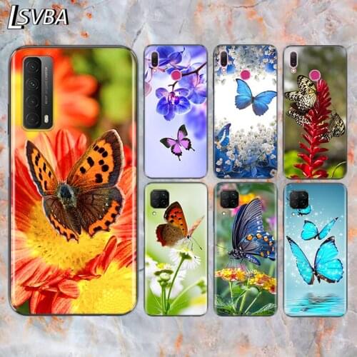 Cute Butterfly fashion For Huawei Y9S Y6S Y8S Y9A Y7A Y8P Y7P Y5P Y6P Y7 Y6 Y5 Pro Prime 2020 2019 2018 Phone Case