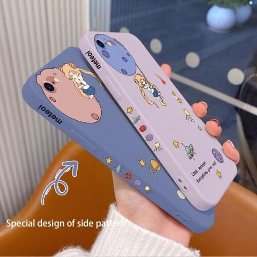 Planet Beautiful Girl Phone Case For iPhone 6 6S 6SPlus 6Plus Plus Liquid Silicone Cover