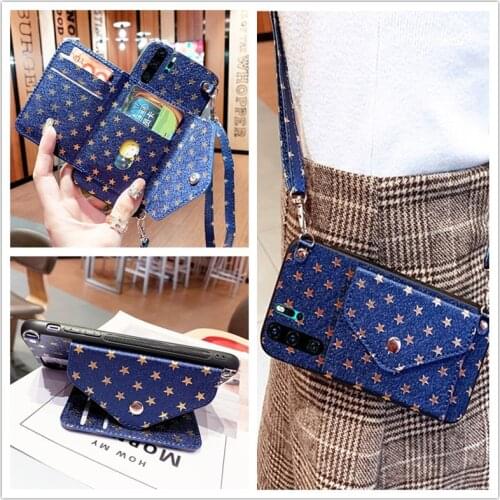 For xiaomi redmi 9T 9A 9C note 10S 9s 9 8 7 8T K20 30 mi 9 8 note 10 10T lite 9T pro poco X3 NFC M3 case cover wallet card strap