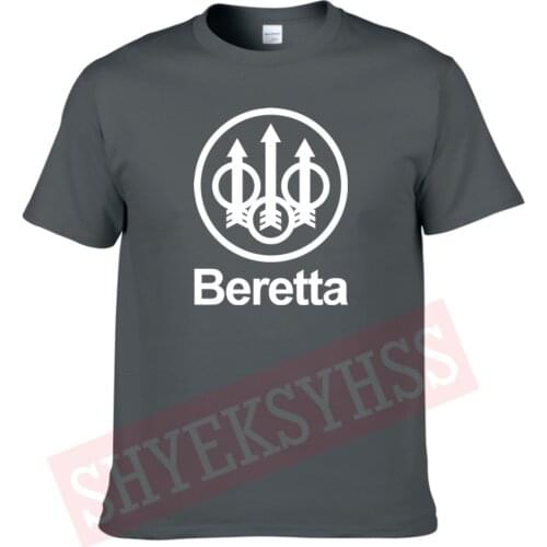 New Mens 100% Cotton T Shirt Beretta Gun Tshirt Outdoor Jungle Hunting Sniper Firearms Equipment Logo Military Style T-shirt