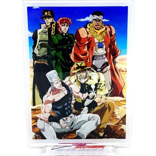 Jos Bizarre Adventure Jotaro Kakyoin Polnareff Joseph Avdol Iggy acrylic stand figure model plate holder topper Japanese