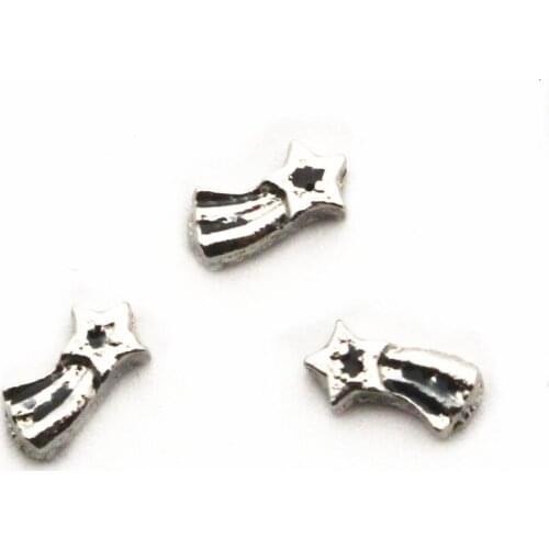 Hot selling 10pcs/lot Charms Rainbow star Floating Charms for Floating Memory pendant charms Lockets DIY Jewelry