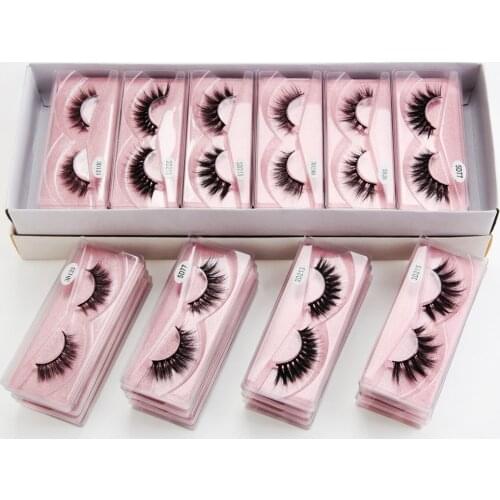 MAGEFY Wholesale Mink Eyelashes 10/20 Pairs Lashes Soft Volume Natural Eyelasehs Makeup 3d Mink Lashes In Bulk makeup stickers