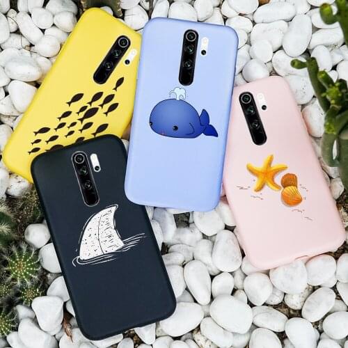 Marine Sea Ocean Animals For Xiaomi Redmi 8A Note 8 T 8T 8 PRO K20 K30 Mi 9T Mi A3 Mi CC9E Case Phone Back Cover Silicone Soft
