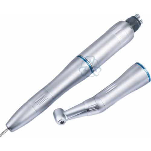 Dental Low Speed Handpiece Kit Air Turbine Straight Contra Angle Air Motor Hesperus Inner Water Spray 2/4Holes Available