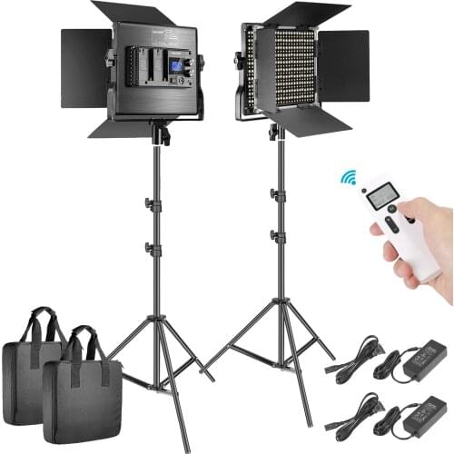 Neewer 2.4G 660 LED Video Light Photography Lighting, Dimmable LED Panel with LCD Screen, 2.4G Wireless Remote and Light Stand