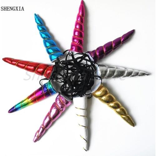 New Unicorn Corner Girl Colorful Hair Strap Hair Accessories Christmas Party Performance Pop Decorative Headband