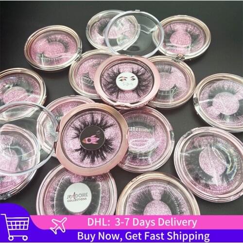 Wholesale 50pairs/lot 3D Mink Lashes MIKIWI Custom Packaging Rose Gold Case Soft Dramatic Lashes Handmade Thick Eyelash In Bulk