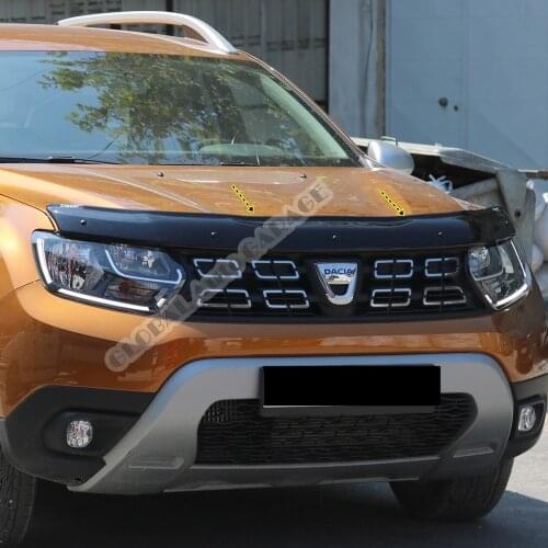 For Dacia Duster 2011-2017 Front Bug Shield Hood Deflector Guard Bonnet Protector Car Auto Accessory Car-Styling Accessories