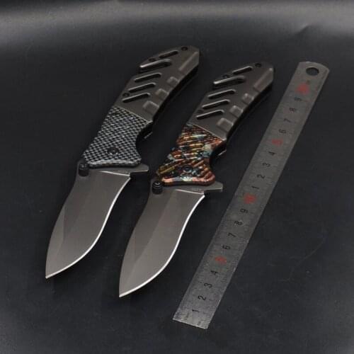 Camping Outdoor Folding Knife Survival Pocket Knife Hunting Combat Tactical Knives 440C Blade EDC Self-defense Tools