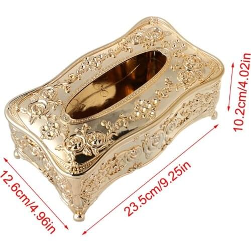 Luxury European Style Acrylic Tissue Box KTV Handkerchief Toilet Paper Holder S06 21 Dropshipping
