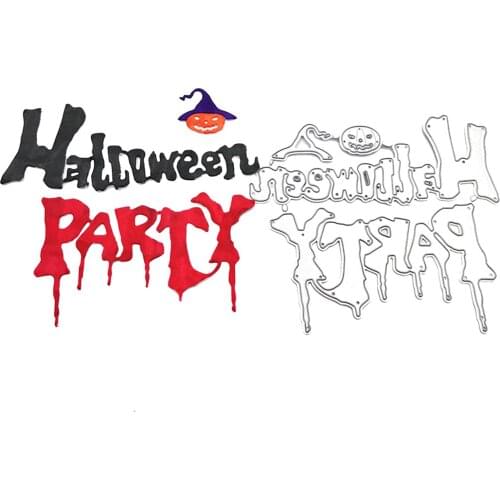 Scary Halloween Party Cutting Dies for Scrapbooking DIY Album Tool