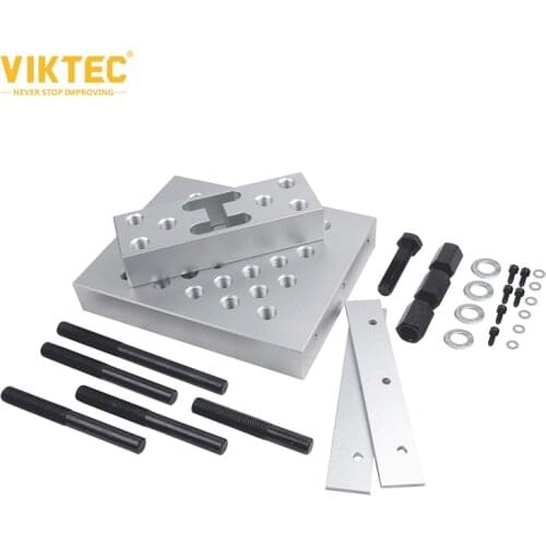 Viktec Universal Press Support (245x200mm) Block Plate Tool 30 Tons Bearing Bush Car Repair Tool Set For Drill Presses