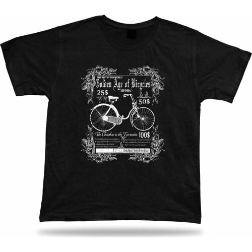 Vintage Oldschool Ad Newspaper Birthday Gift Idea Bicycle T-Shirt. Summer Cotton Short Sleeve O-Neck Mens T Shirt New S-3XL