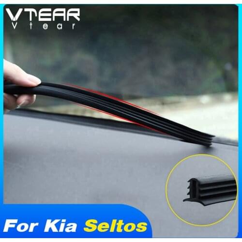 Vtear Car Dashboard Soundproof Strip Interior Accessories Car-styling Protection Cover Decoration Parts For Kia Seltos 2020 2021