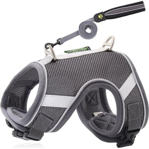 XS-L Dog Harness Reflective Breathable Adjustable Pet Harness For Small large Dog Harness Vest All Seasons Dog Accessories