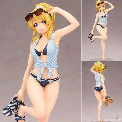 Japanese Anime Love Live School idol Project Ayase Eli Swimsuit Version Sexy Girls Figure Model Toys