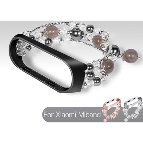 Ladys Wrist Bracelet For Xiaomi Miband 6 5 Smartwatch Strap Solo Loop Band Jewelry Watchband with Metal Frame Newest Miband 6 5