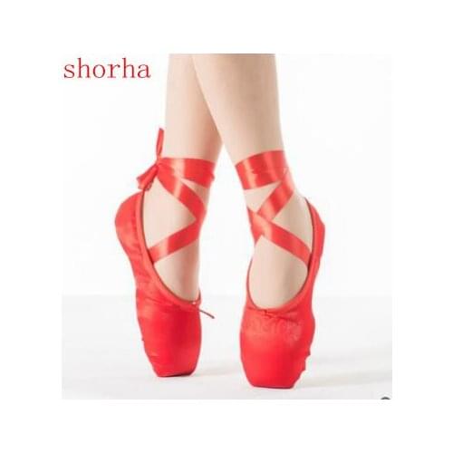 New Child Girls ballet pointe shoes professional ballet with ribbons Girls Indoor practice shoes dance shoes