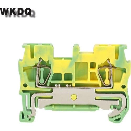 10pcs ST 1.5-PE Ground Din Rail Spring-cage Terminal Block PE With The Same Shape To Universal