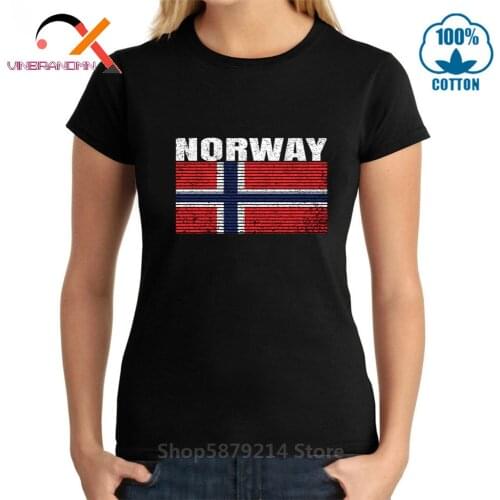 Norway Flag Vintage T Shirt Norwegian National Day Fashion Men Women T-shirt Short Sleeves Viking Tshirt Brand Clothes Camisetas