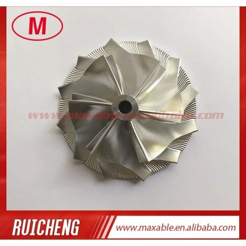 GT30 53.14/71.55mm 6+6 blades point milling turbocharger billet/milling/aluminum 2618 compressor wheel