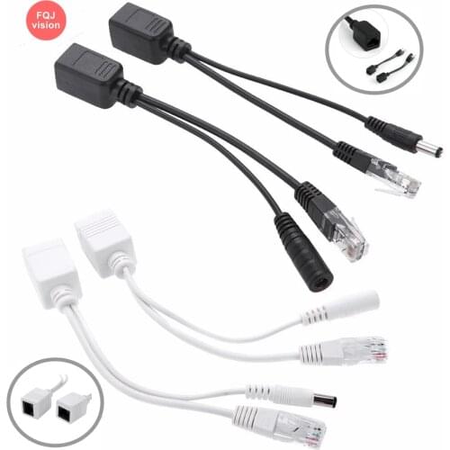 10 Pairs POE Cable Passive Power Over Ethernet Adapter Cable POE Splitter RJ45 Injector Power Supply Module 12-48v For IP Camera