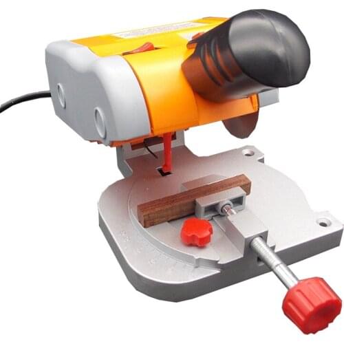 110V/220V Mini Cut-off Saw 90w Mini Saw Plastic Cutter Non-Ferrous Metal Cutting Machine Woodworking Sawing Machine