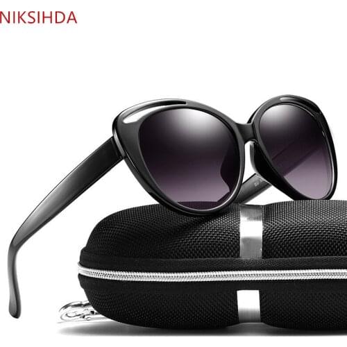 NIKSIHDA Ms. 2019 European and American Classic Sunglasses Cat Eyeglasses Series Driving Glasses Fishing Sunglasses UV400