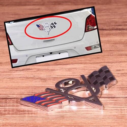 1PC New Alloy V8 USA American Flag Keychain Key Ring Keyfob Accessory Decal Car Styling For Audi VW BMW Ford Chevrolet 2019